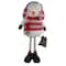 Plush Snowman with a Bag of Present and Telescopic Legs Christmas Figure - 33"